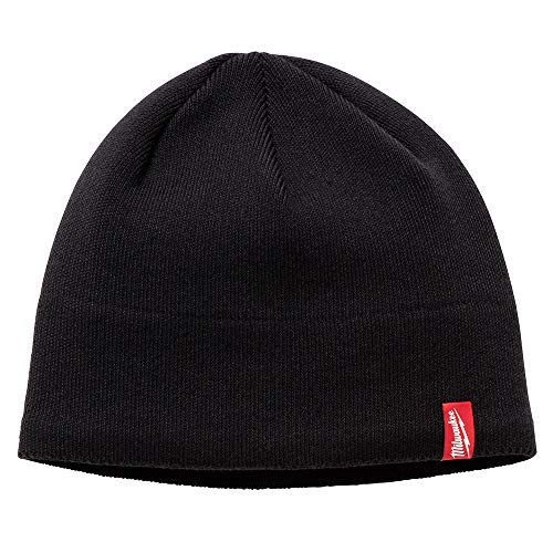 Milwaukee 502B Fleece Lined Knit Beanie Hat - Black