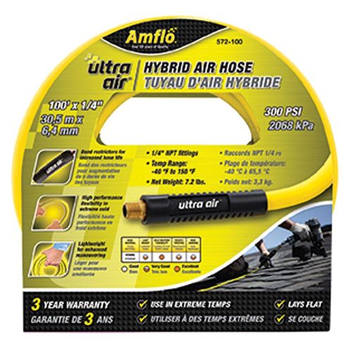 Ultra Air 1/4 In. x 100 Ft. Hybrid Air Hose