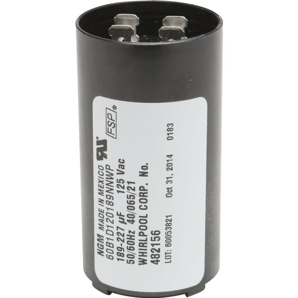 Whirlpool Replacement Capacitor For Washer, Part#WP482156