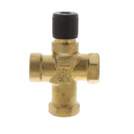 Siemens 599-02070 3/4" 3-Way Mixing Valve Brass 6.3Cv Linear