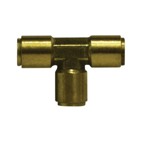 Midland Industries 640800 Brass D.O.T. Push-to-Connect Union Tee, 1/2 in. PTC x 1/2 in. PTC