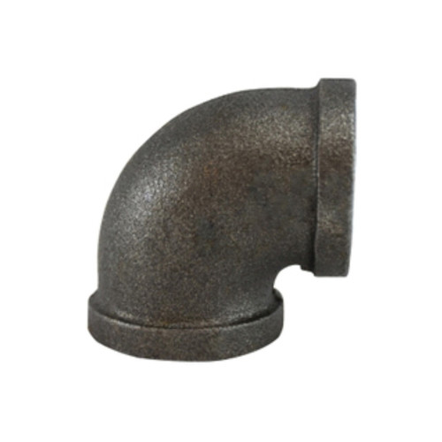 Midland Industries 65107 90° Elbow, Black Iron, 1 1/2 in. FPT x 1 1/2 in. FPT, 150 PSI