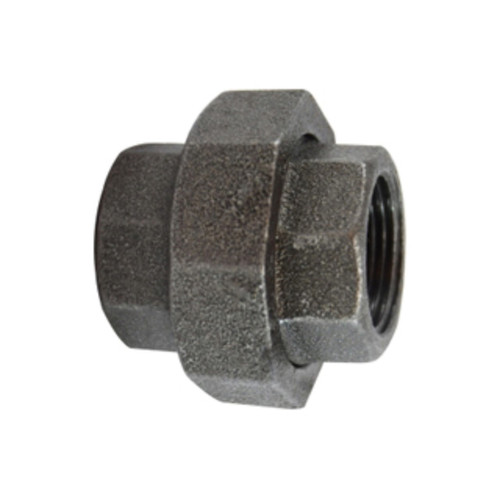 Midland Industries 65607 Union, Black Iron, 1 1/2 in. FPT x 1 1/2 in. FPT, 150 PSI