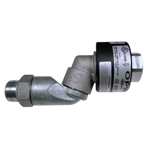 OPW 68EZSB-7575 3/4 in. NPT Aluminum Reconnectable Swivel Breakaway - 50 PSI, 360 Degree Rotation