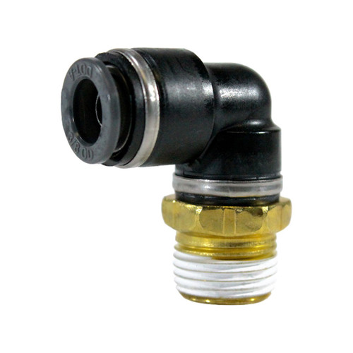 Midland Industries 690402SC D.O.T. Push-to-Connect 90° Elbow, Composite, 1/4 in. PTC x 1/8 in. MNPT
