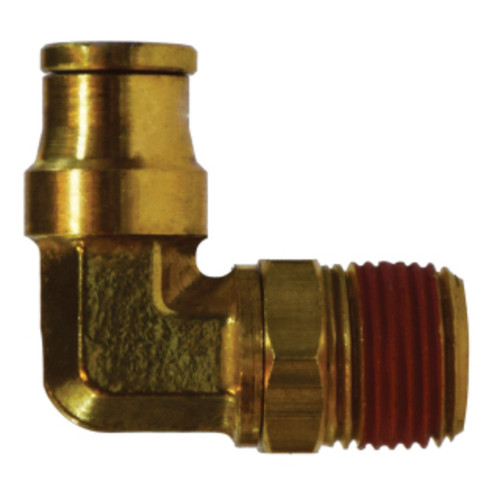 Midland Industries 690402S Brass D.O.T. Push-to-Connect 90° Swivel Elbow, 1/4 in. PTC x 1/8 in. MNPT