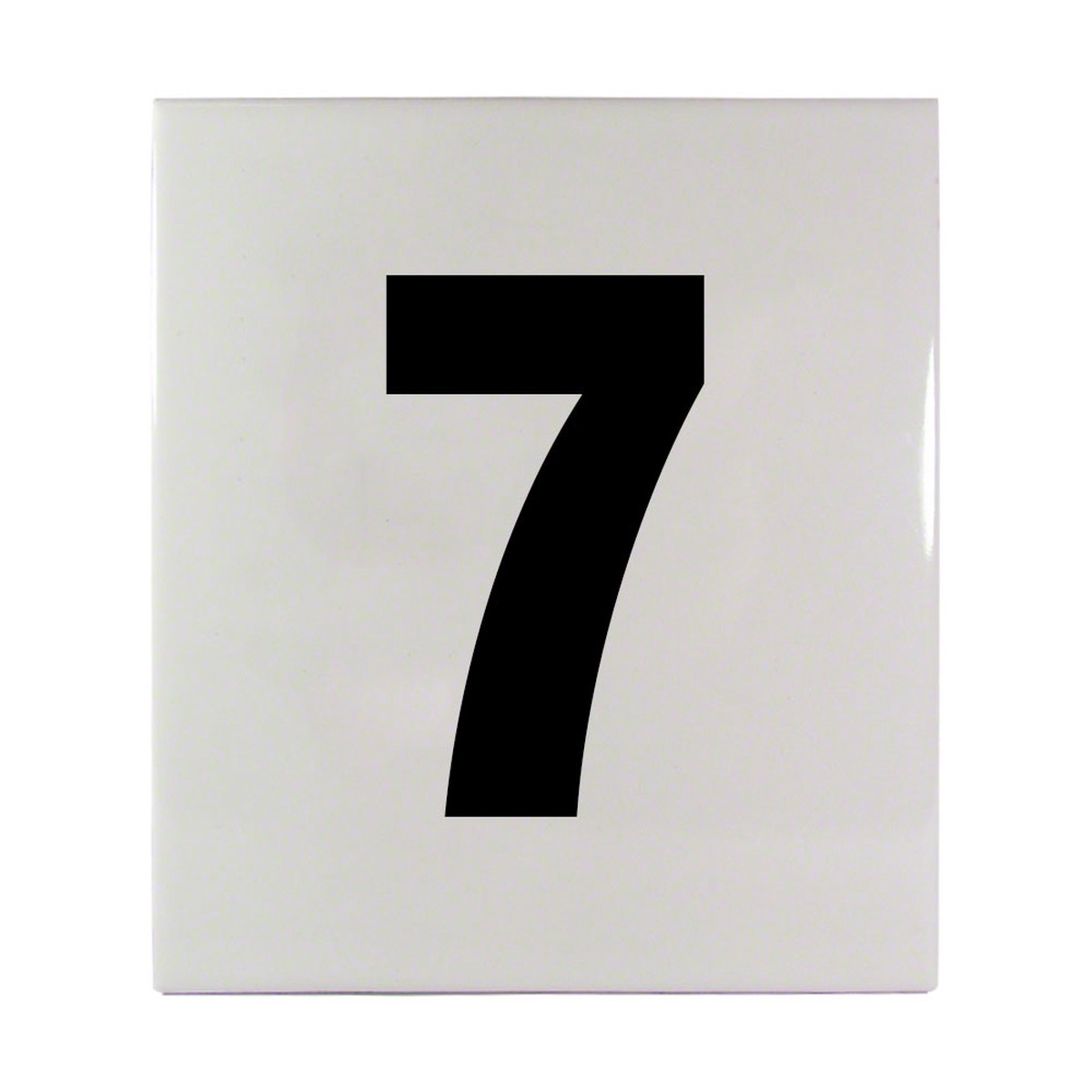 7 Ceramic Smooth Tile Depth Marker 6 Inch x 6 Inch with 4 Inch Lettering