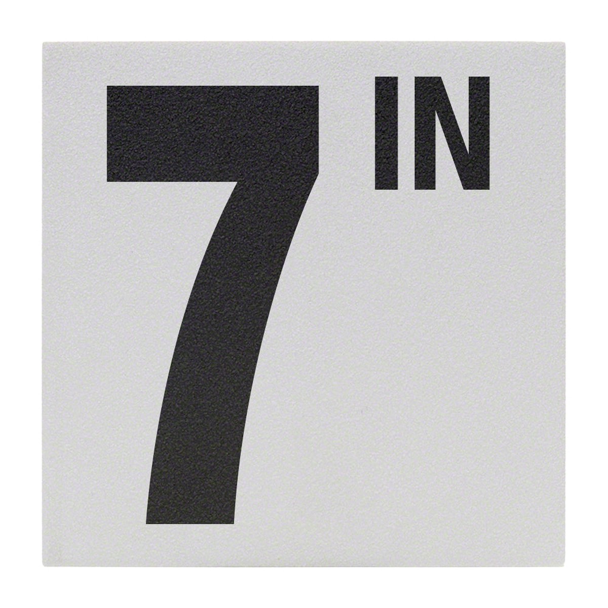 7 IN Ceramic Skid Resistant Tile Depth Marker 6 Inch x 6 Inch with 5 Inch Lettering