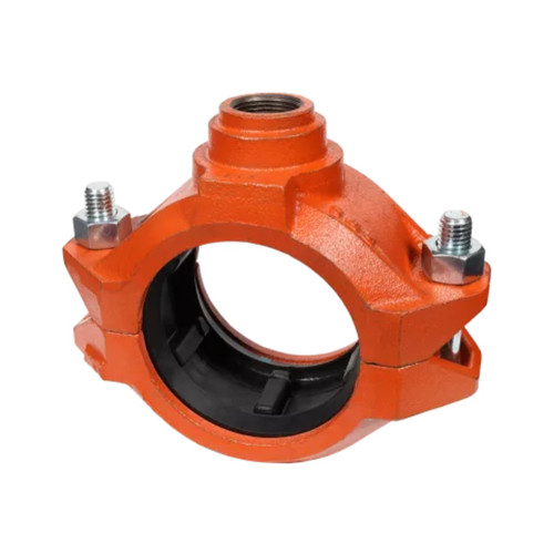 Anvil Gruvlok FIG 7042F Branch Outlet Coupling - Female IPS Outlet, Galvanized, EPDM Gasket