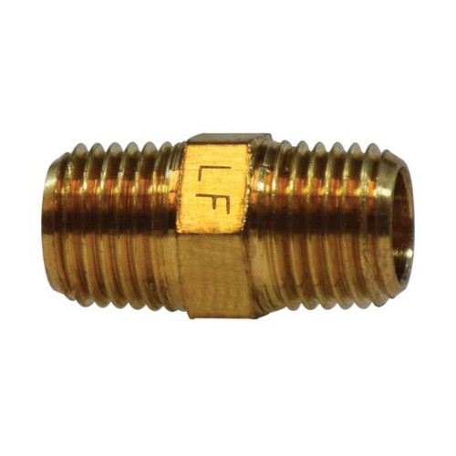 Midland Industries AMC 706122-08 1/2 in. MPT x 1/2 in. MPT Hex Nipple, 1 1/2 in. L, Lead Free Brass