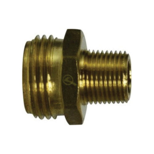 Midland Industries AMC 707478-1208 Lead Free Brass Rigid Adapter, 3/4 in. MGH x 1/2 in. MNPT