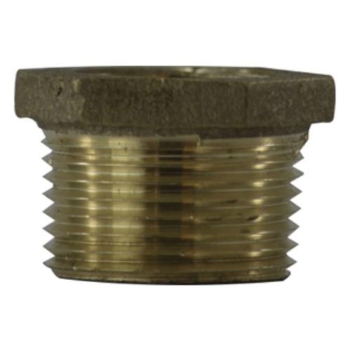 Midland Industries AMC 738110-1208 Lead Free Bronze Reducer Hex Bushing, 3/4 in. MPT x 1/2 in. FPT