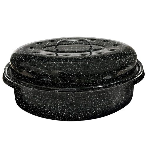 Granite Ware 16-1/2" Covered Oval Roaster