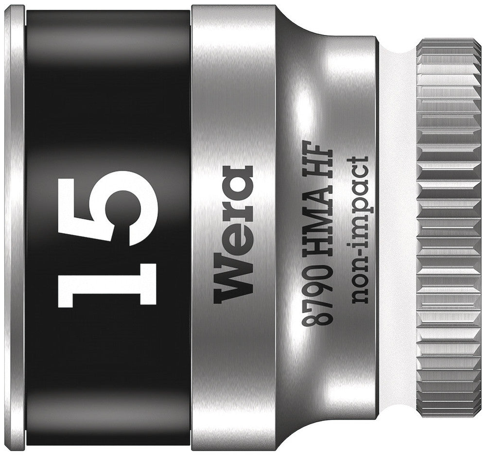 8790 HMA HF Zyklop socket with 1/4" drive with holding function, 15 x 23 mm