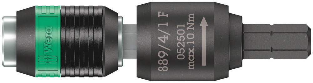 889/4/1 F Rapidaptor free-running bit holder for torque screwdrivers with pistol handle, 1/4" x 64 mm