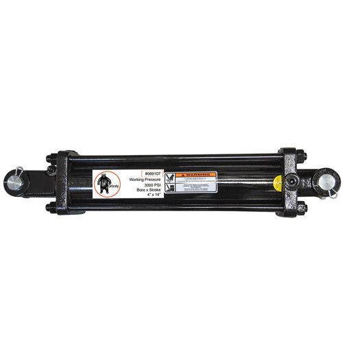 Grizzly Hydraulic Cylinder 4" x 14", 3000Psi 1", Rod 1"