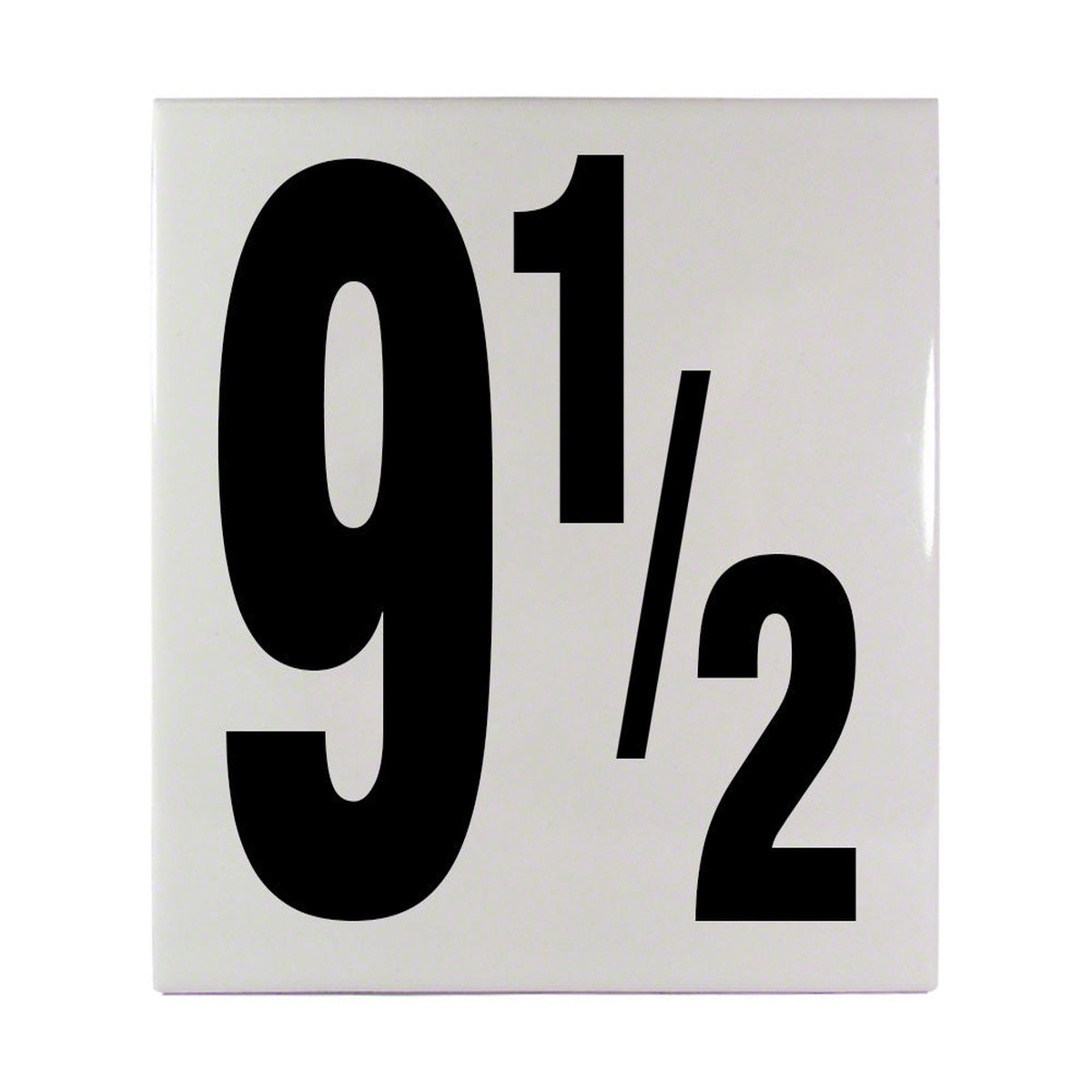 9 1/2 Ceramic Smooth Tile Depth Marker 6 Inch x 6 Inch with 5 Inch Lettering