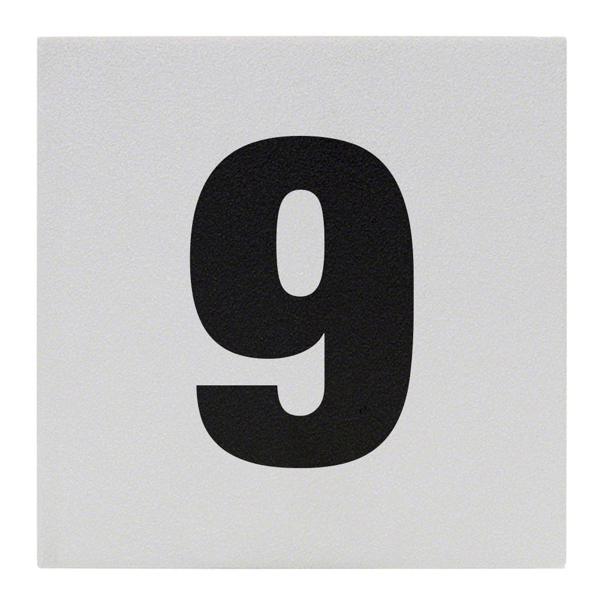 9 Ceramic Skid Resistant Tile Depth Marker 6 Inch x 6 Inch with 4 Inch Lettering