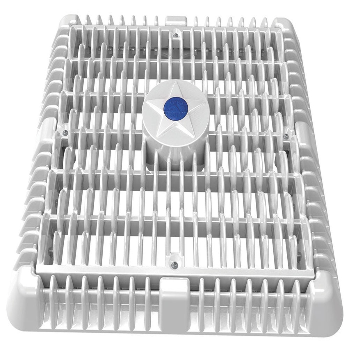 9 Inch Square Wave Anti-Entrapment Suction Outlet Cover With Vented Riser Ring and Mud Frame