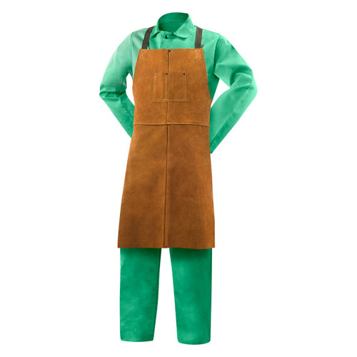Steiner Ind. 92165 Premium Side Split Cowhide Bib Apron - 36 in.