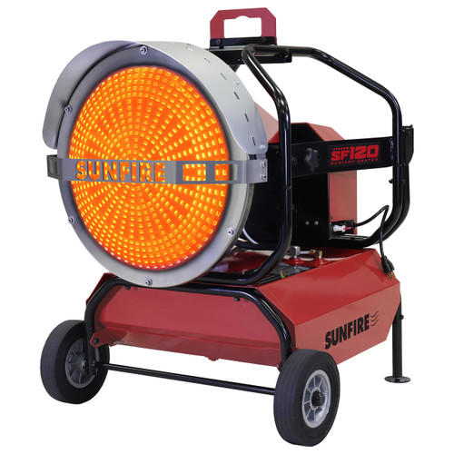 Sunfire SF120 120,000 BTU Portable Dual Fuel Diesel/Kerosene Radiant Heater