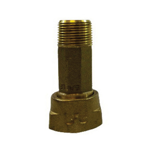 Midland Industries 970254 3/4 in. MNPT x 1 in. Female NPSM Water Meter Coupling, 150 PSI, Lead Free Brass