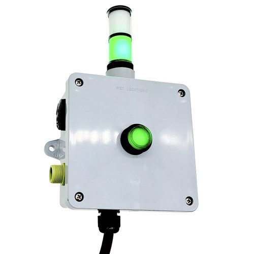Gizmo Engineering AB-3 AC Powered Alarm Box W/ Relay Output, On Drop Cord, Stack Light