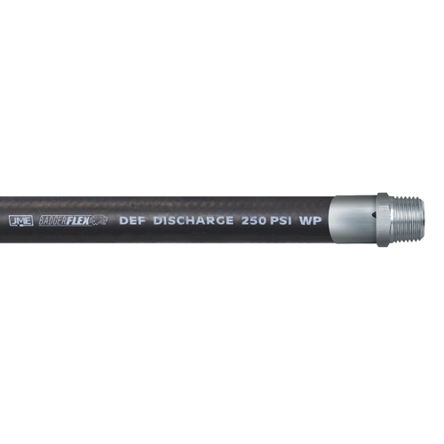BadgerFlex 1 in. DEF Dispensing Hose Assembly w/ Stainless Steel Male NPT Ends - Black