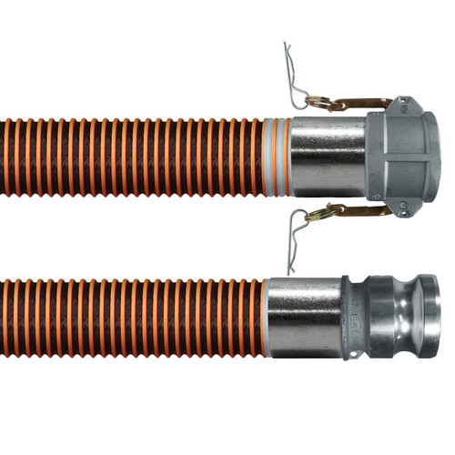 BadgerFlex Fuel Drop 4 in. Drop Hose Assemblies w/ Part C Female Coupler x Part E Male Adapter Ends