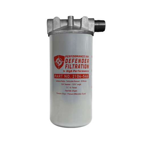 Performance Ink 1 in. High Flow Diesel Transfer Pump Filter Kit - 30 Micron - 40 GPM