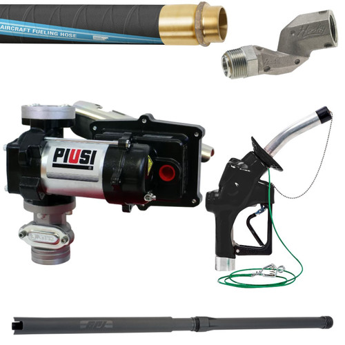 PIUSI F0038800 EX75 DC Avio 12V DC 20 GPM Aviation Fuel Transfer Pump Package