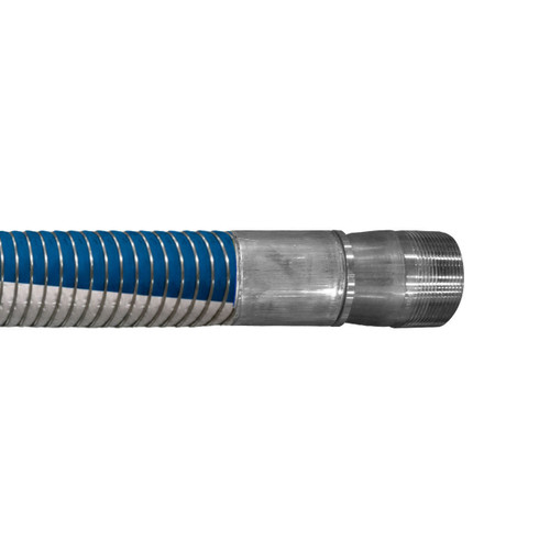Willcox 2 in. Heavy Duty Polypropylene Composite Hose Type 4091SGP w/ Stainless Steel Male NPT Ends