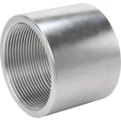 JME 2 in. Aluminum Straight Pipe Coupling - Threaded