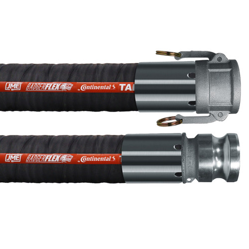 BadgerFlex C-Series 2 in. Petroleum Transfer Hose w/ Part C Female Coupler x Part E Male Adapter - 150 PSI