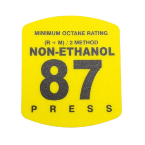 RDM ES500S-87NONE Non-Ethanol 87 Octane Press to Start Overlay - Gilbarco Encore S