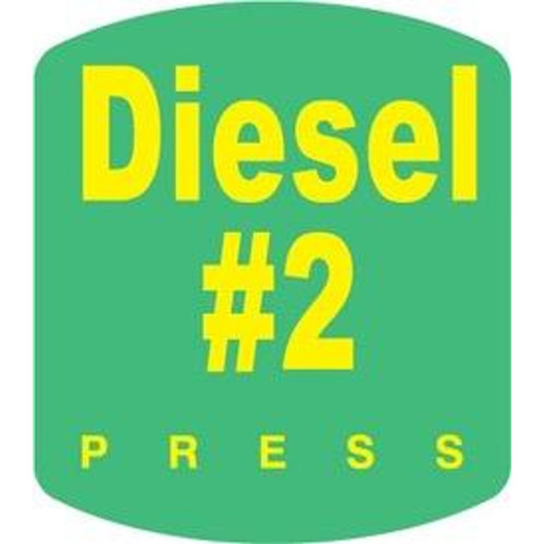 RDM ES500S-GYD2 Diesel No. 2 Green Press to Start Overlay - Gilbarco Encore S