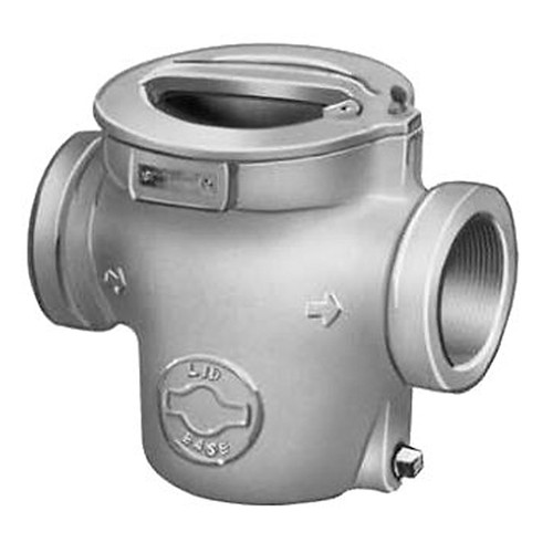 Viking Pump Lid-Ease Cast Iron Basket-Type Line Strainers, 3 in. NPT, FKM O-Ring