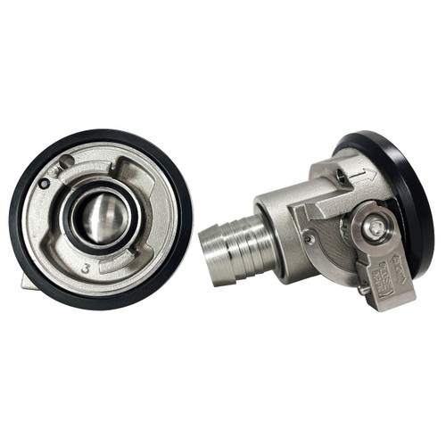 Danfoss Hansen FD83-2046-16-16 1 in. 303 Stainless Steel Thermal Management Quick Disconnect Coupling - Hose Barb Connection