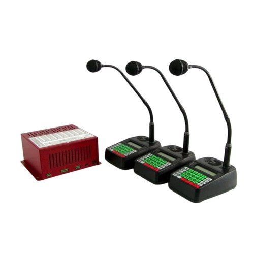 Freedom Electronics FE-TMK-4324 Trademark II Basic 24 Wired Speaker Station Intercom System w/ 3 Desktop Controllers - New