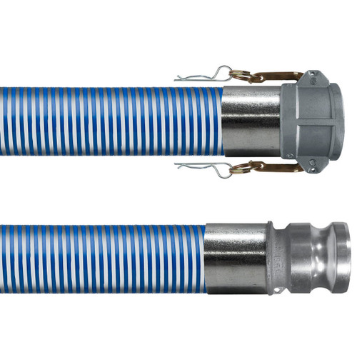 Kanaflex flexFLO 116 Blue 1 1/2 in. Cold Weather Hose w/ Female Coupler x Male Adapter Ends