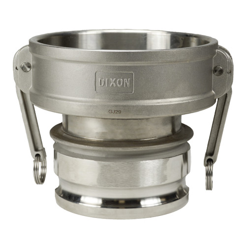 Dixon 4 in. x 3 in. Aluminum Cam & Groove Couplers Type DA Coupler x Adapter