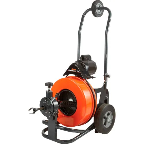 General Wire Sewerooter - P-T4-C - w/ Power Cable Feed, Guide Tube, 100EM3A (100’ x 9/16’’) Cable, EJCS Cutter Set