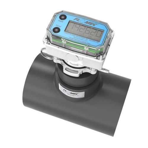 Flomec Aquasonic Series 3 in. Socket PVC Tee Ultrasonic Flow Meter