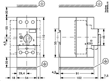 047B3164 Danfoss Circuit breaker, CTI 45MB
