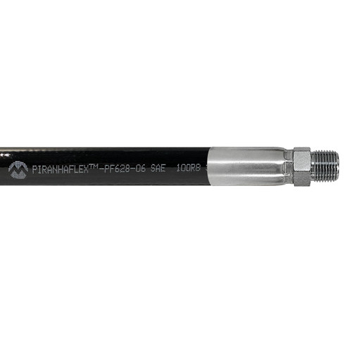 Kuriyama Piranhaflex PF628 1/2 in. Hydraulic Hose Assembly w/ Male NPT Ends