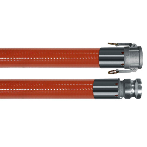 Kuriyama ORV 1 in. Oil Resistant PVC Suction Hose Assembly w/ Part C Female Coupler x Part E Male Adapter