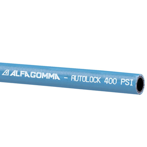 Kuriyama Alfagomma 1/4 in. x 600 ft. Autolock Braided Push-On Hose - Blue - Hose Only