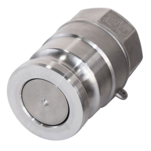 OPW 1672AN-SS30-FLAT 3 in. FNPT Stainless Steel Kamvalok Flat-Face Dry Disconnect Adapter w/ Fluorocarbon Seal
