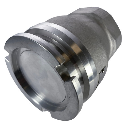 JME L1601111 3 in. Female NPT Stainless Steel Dry Disconnect Adapter - Tank Unit