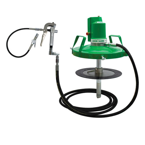 LockNLube X-Series 50:1 Air Operated Grease Pump, 5 Gal Drum